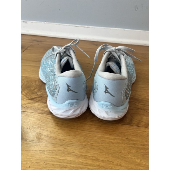 Mizuno Wave Inspire 20 Women's Cerulean Blue White Running Shoes Size 9.5 - Picture 4 of 9